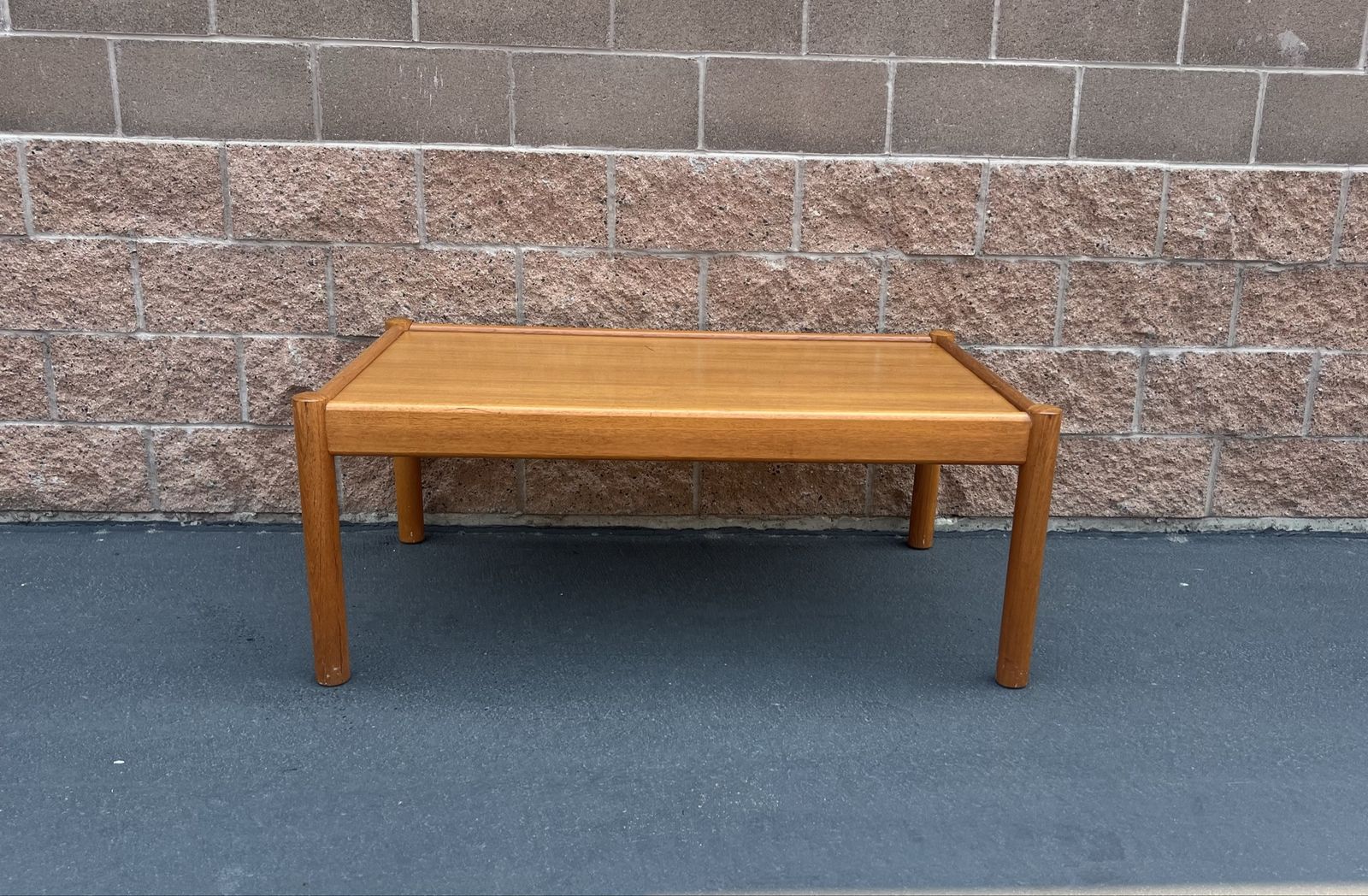 Danish Teak Domino Mobler Modern Coffee Table