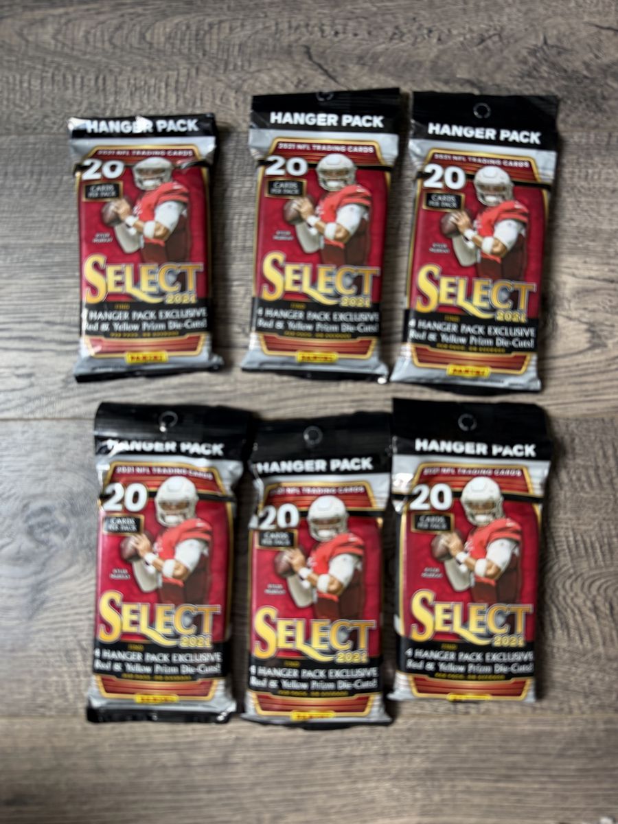 2021 Panini Select Football Hanger Pack Lot of 6 - 20 Cards Per Pack
