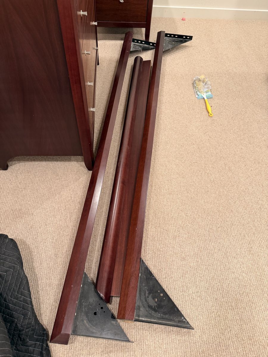 Queen Bed, rosewood, Scandinavian