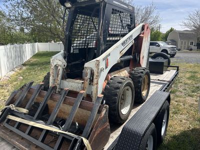 Westeri T300D Track Skid Steer Loader - Used, Good Condition also 24’ PJ tilt deck trailer and 90 gallon fuel tank.