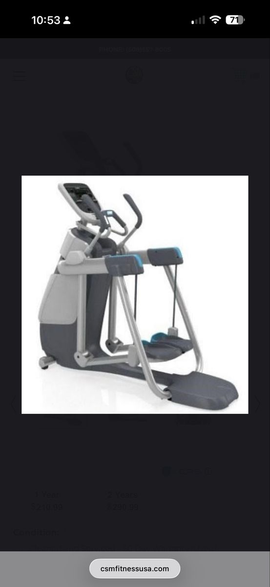 Precor AMT 835 Adaptive Motion Trainer Open Stride - Commercial Grade Elliptical