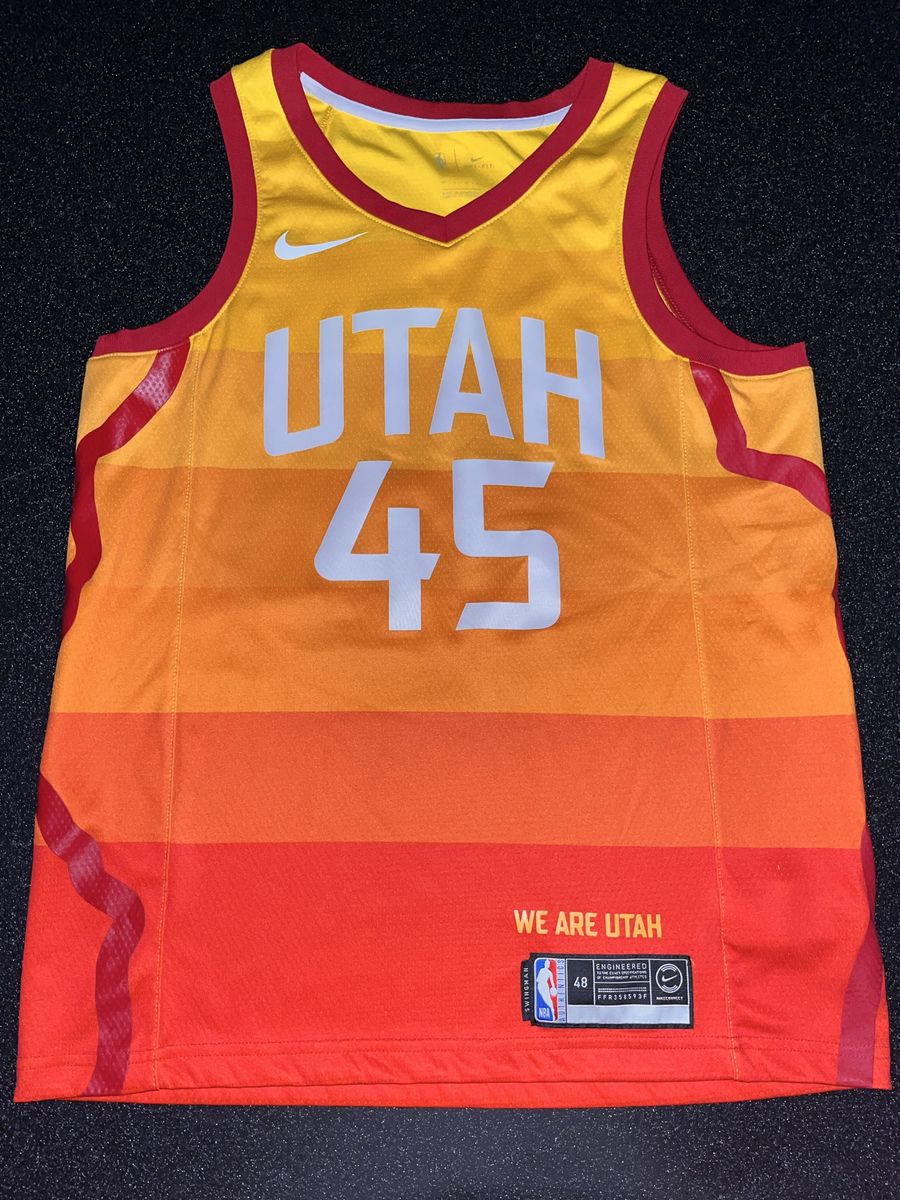 Nike Utah Jazz Donovan Mitchell #45 City Edition Swingman Jersey Size 48