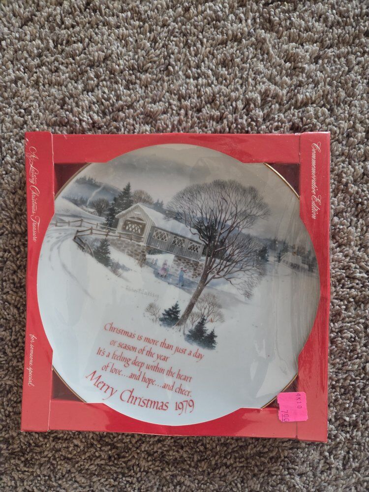 American Greetings Christmas Plate 1979