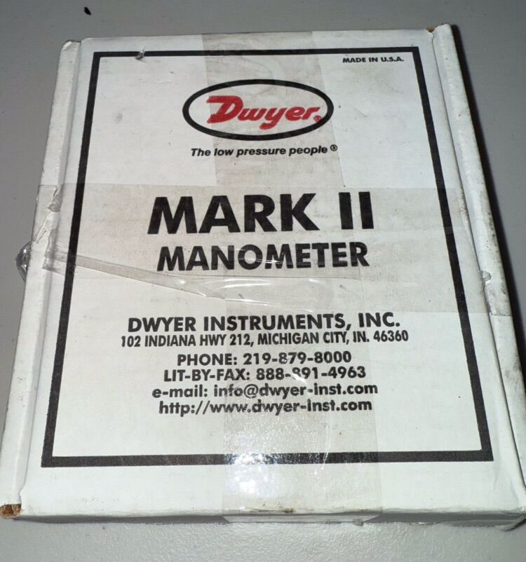 Dwyer Mark II Model 25 Manometer