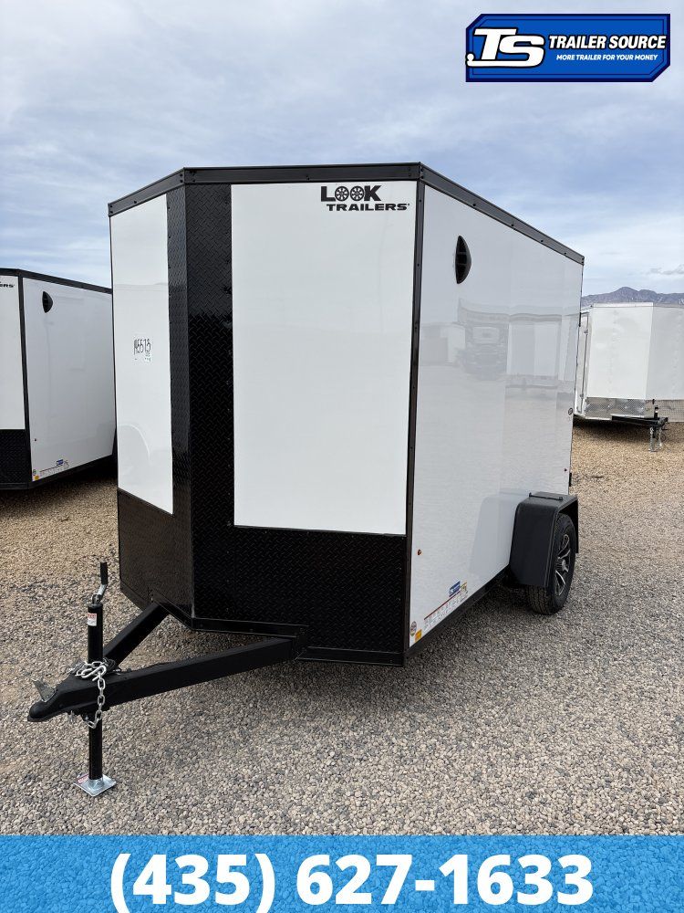 6x10 Look ST DLX Enclosed Cargo Trailer - 6'6" Interior - 3.5K GVWR - .080 PolyCor, Alloy Wheels, Black Out Package