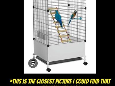 🦜 Lightweight Bird Cage with Removable Tray and Adjustable Perch 2 Available