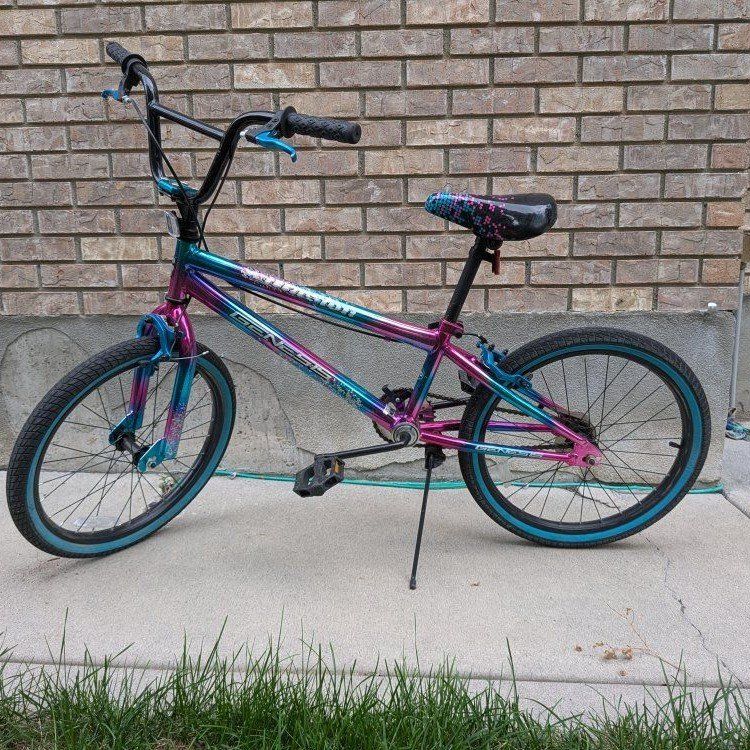 Genesis Interceptor 20 inch BMX Bike Pink/Blue Oil Slick