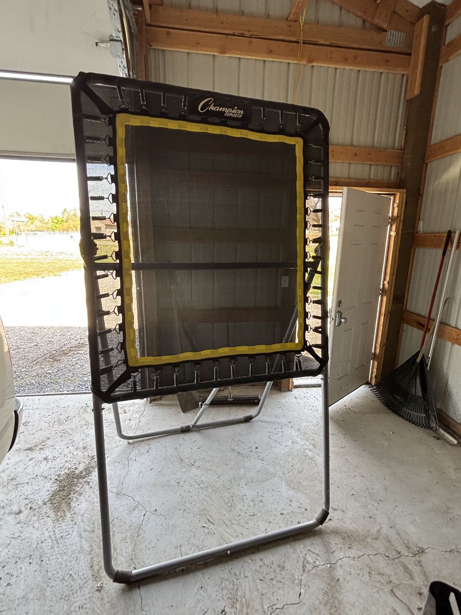 Lacrosse goal and rebounder