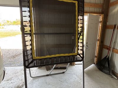 Lacrosse goal and rebounder