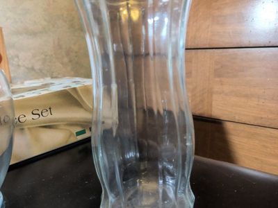 12-In tall ribbed vase