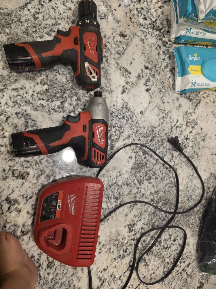 Milwaukee m12 drill and impact.