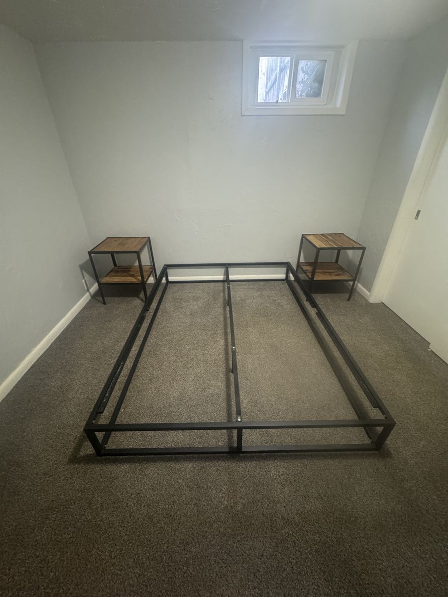 Queen Black Metal Bed Frame