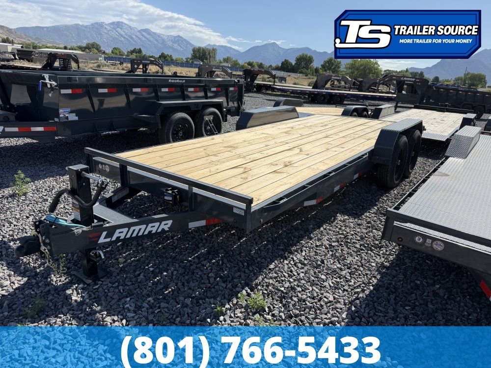 7x20 Lamar H6 Equipment Trailer - 14K GVWR - D-Rings
