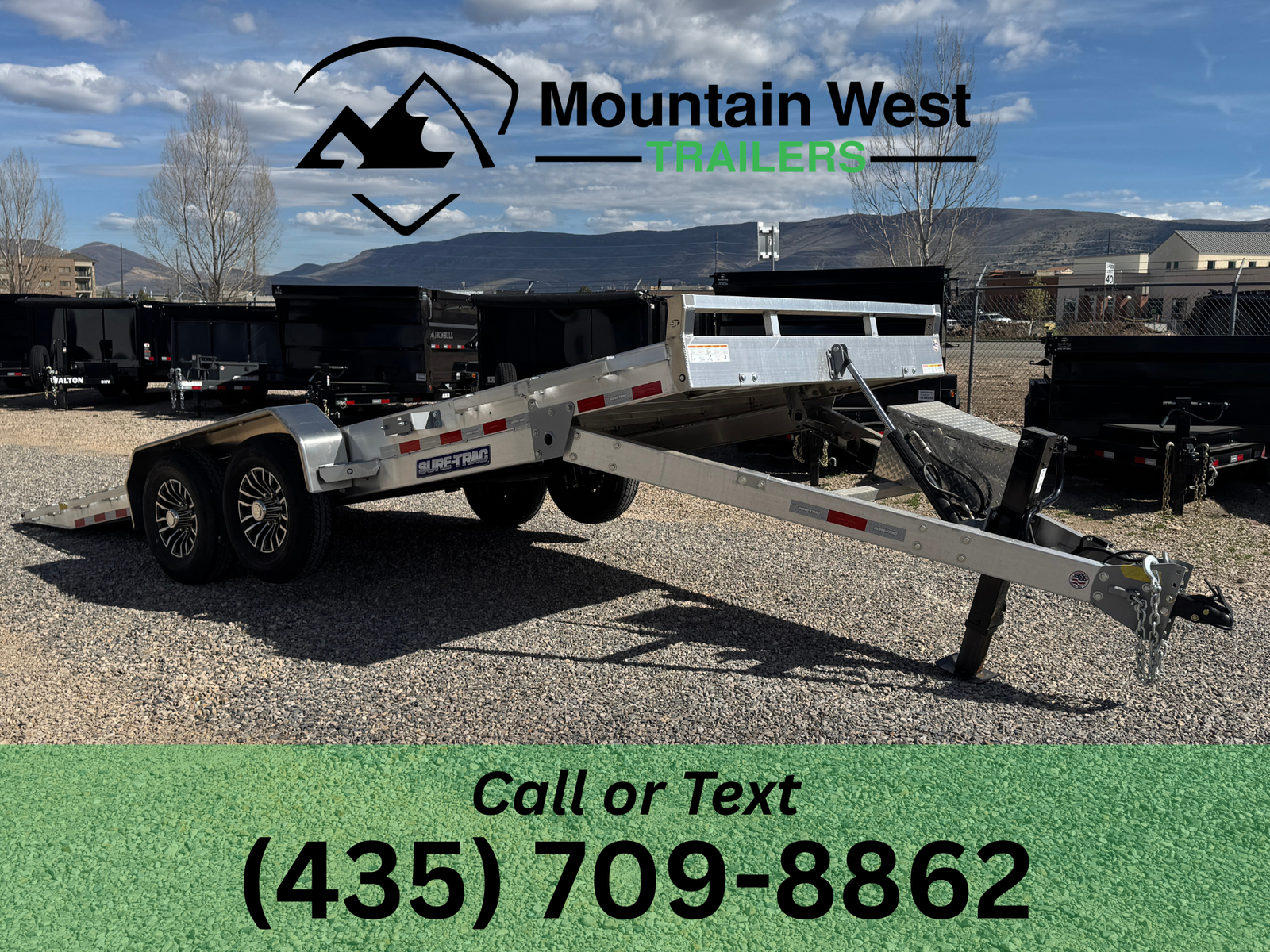 2026 Sure-Trac 7X20-14K Aluminum Power Tilt Trailer