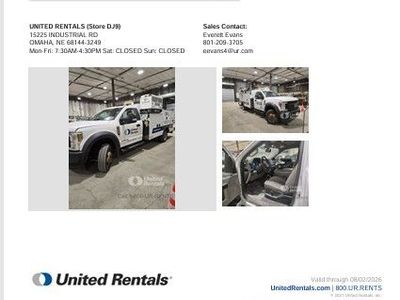 Truck Ford 550 service body DSL 4x4 w Crane 2018 156146 miles Omaha NE