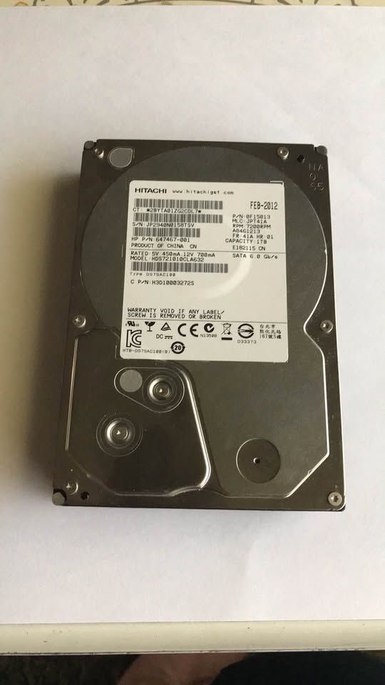 1tb sata 3.5, 7200rpm hard drive