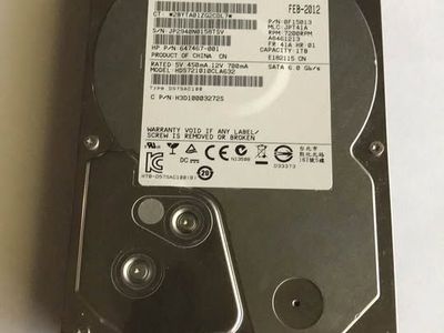 1tb sata 3.5, 7200rpm hard drive