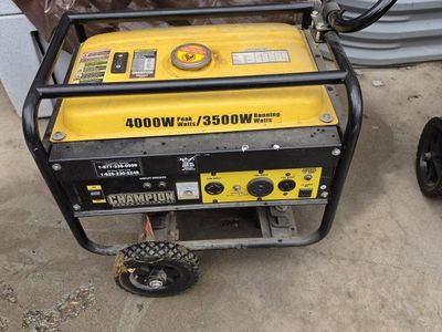 Champion 4000W Peak / 3500W Running Portable Gas Power Generator