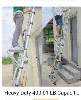 Universal Ladder Stand-Off Stabilizer with Tray & Tool Holder - Up to 12.5" Reach