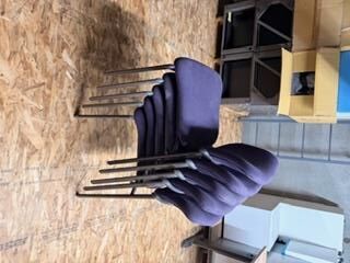 Used Purple Stacking Chairs.