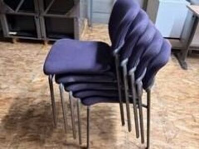 Used Purple Stacking Chairs.