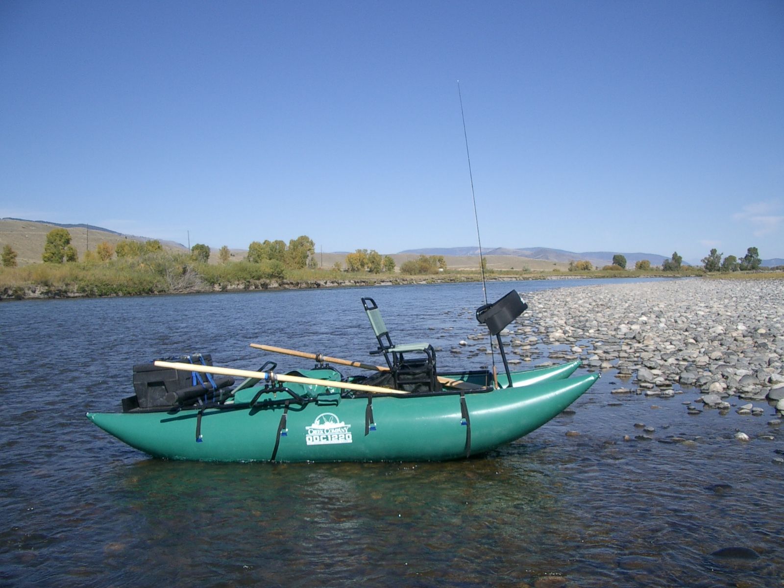Creek Co. ODC 1220 Two seat Fishing Cataraft Pontoon Raft Boat