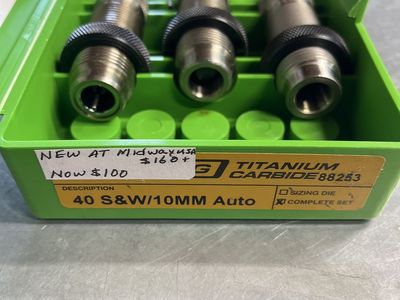 New 10 MM/40 S W Die Set.