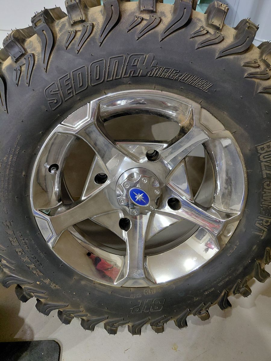 Polaris RZR 1000 OEM Rims (4BOLT) x 2, w/1 TIRE 225/70R14