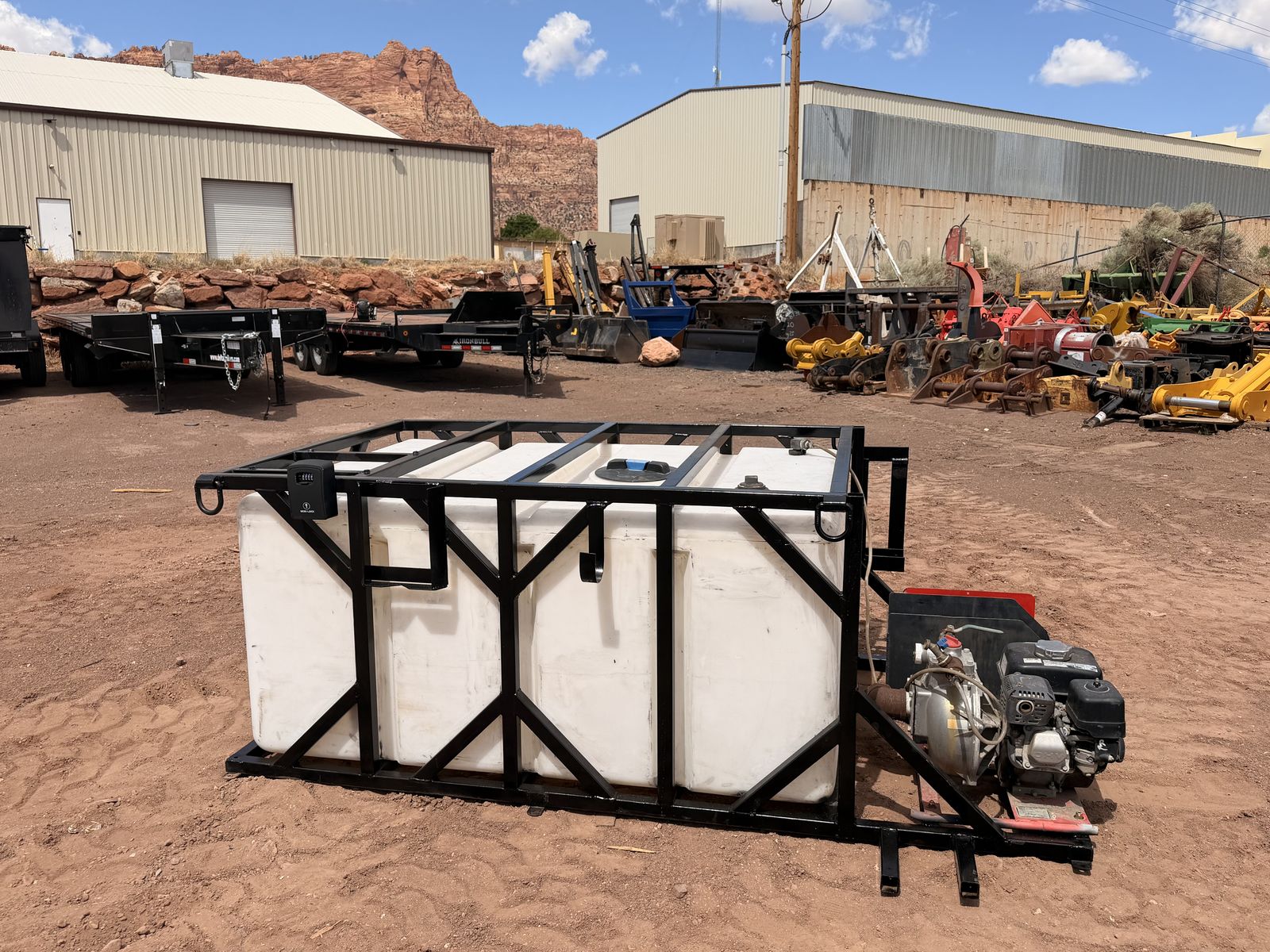Water Tank Skid With Pump