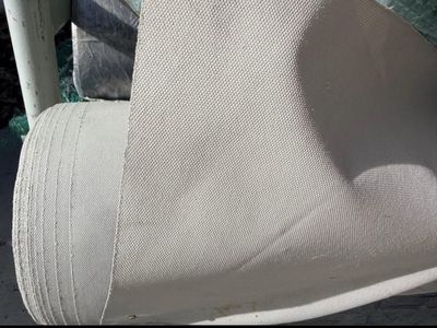 New. Gray Nylon Canvas Fabric 5x150’ Flame Resistant