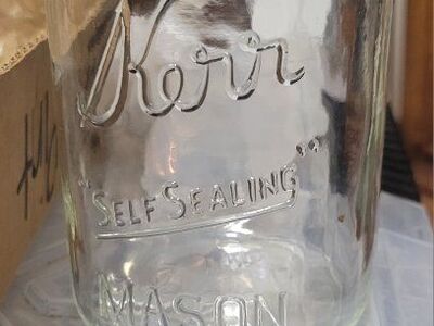 Glass KERR/BALL PINT mason jars
