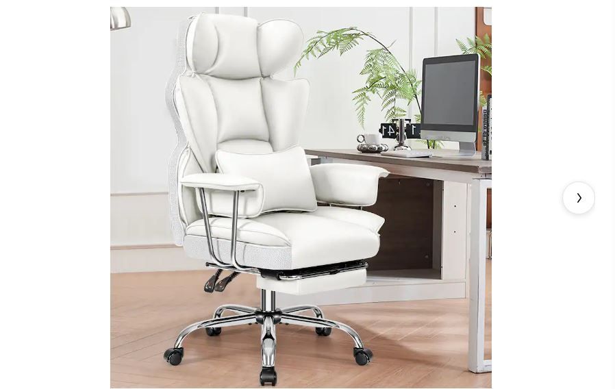 NEW! Executive Office Chair Lumbar Support w/Footrest