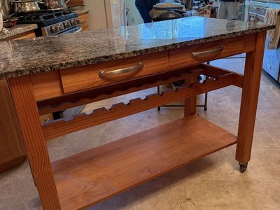 Movable kitchen island