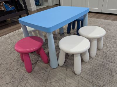 Ikea Mammut kids table and stools