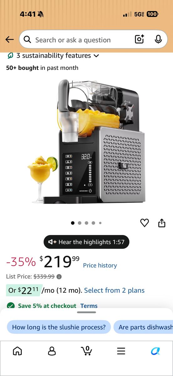 Slushy ice cream maker