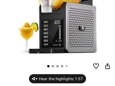 Slushy ice cream maker