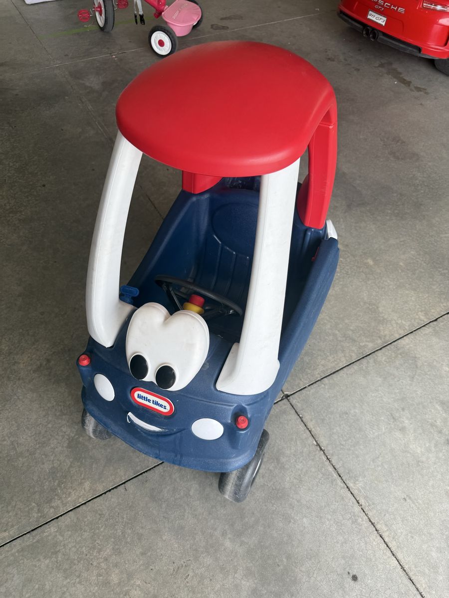 Little Tikes Cozy Coupe Ride-On Toy Car - Blue and Red