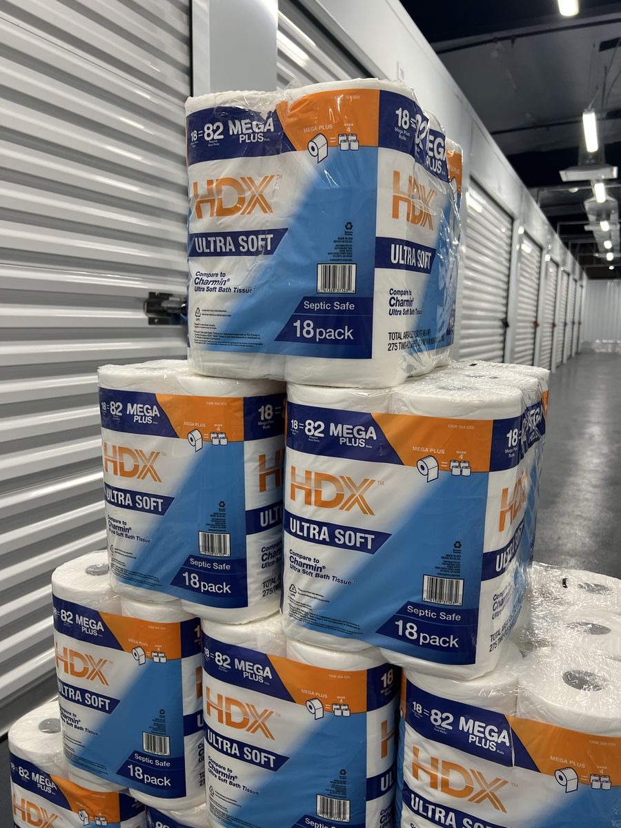 Toilet Paper - HDX Ultra Soft Toilet Paper 18-Pack Mega Plus (18=82 Regular Rolls) Septic Safe