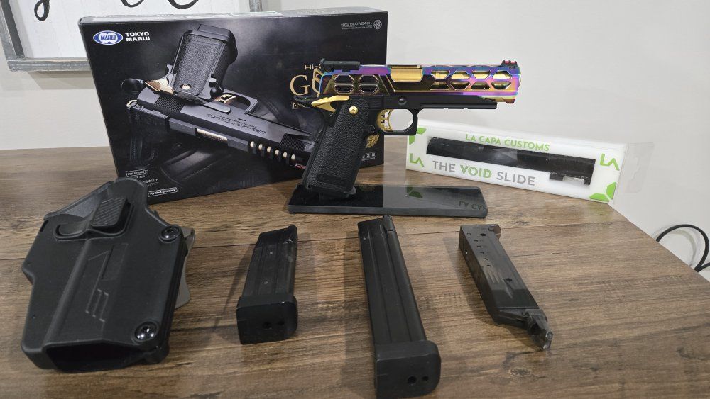 Tokyo Marui Hi-Capa Gas Blowback Airsoft Pistol - La Capa Custom Slide