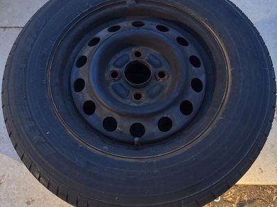 Toyo Extensa A/S 175/70R13 Tire on 4x100 Lug Steel Wheel.