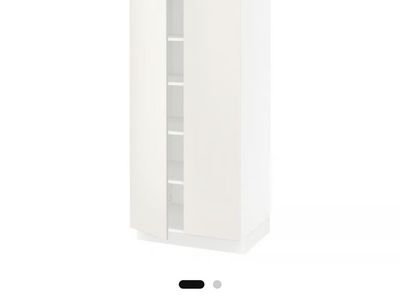 New IKEA SEKTION High Cabinet, 30x24x90" White w/ 4 Doors & Shelves - Unused, Assembled