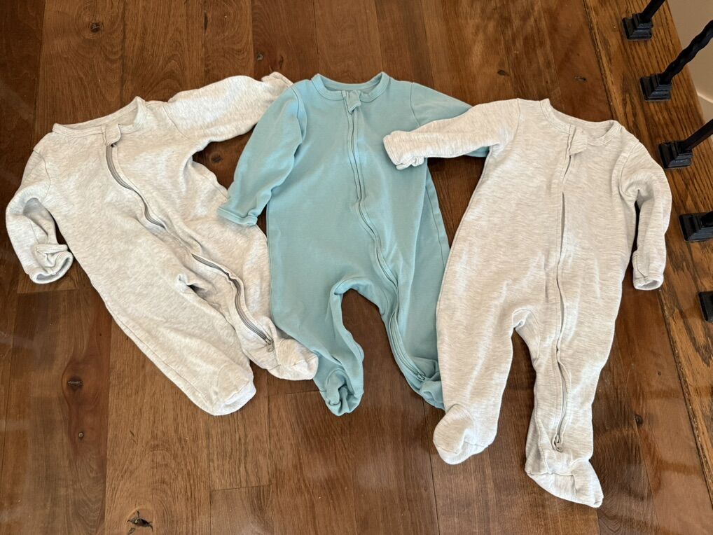 Aablrxema Brand Sleepers Set Of 3 6-9 Month