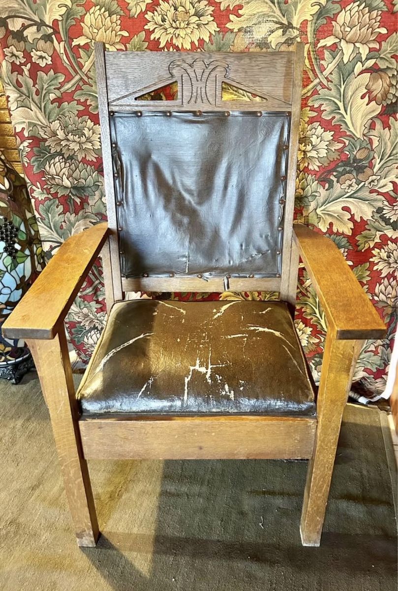 Antique Mission style chair