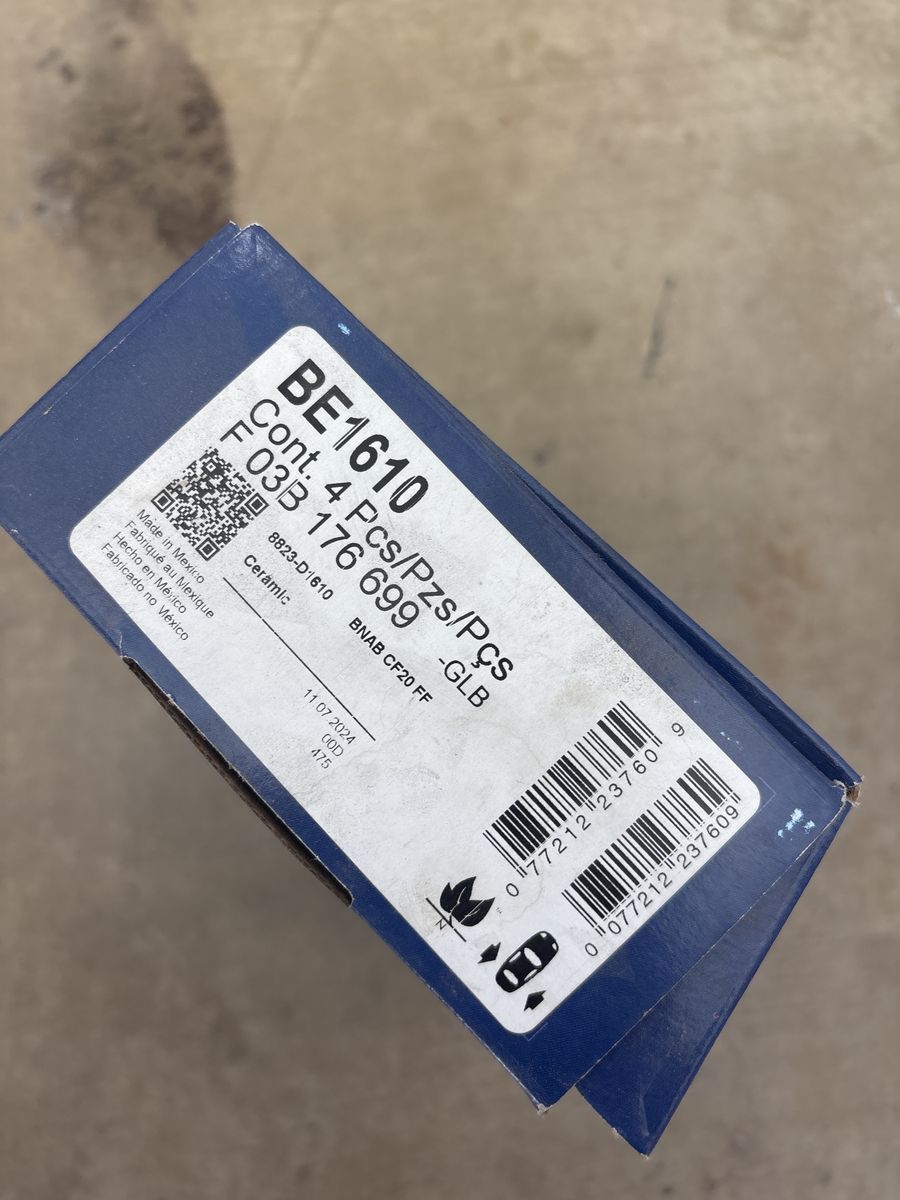 BE1610 BNAB Ceramic Disc Brake Pads Set F03B 176 699 - 4 Pcs