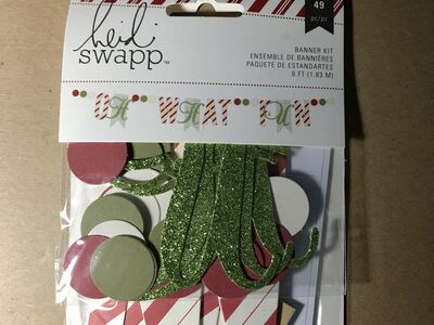 Heidi Swapp “Oh What Fun” Christmas Banner Kit 49 Pieces, 6 Feet x 5”