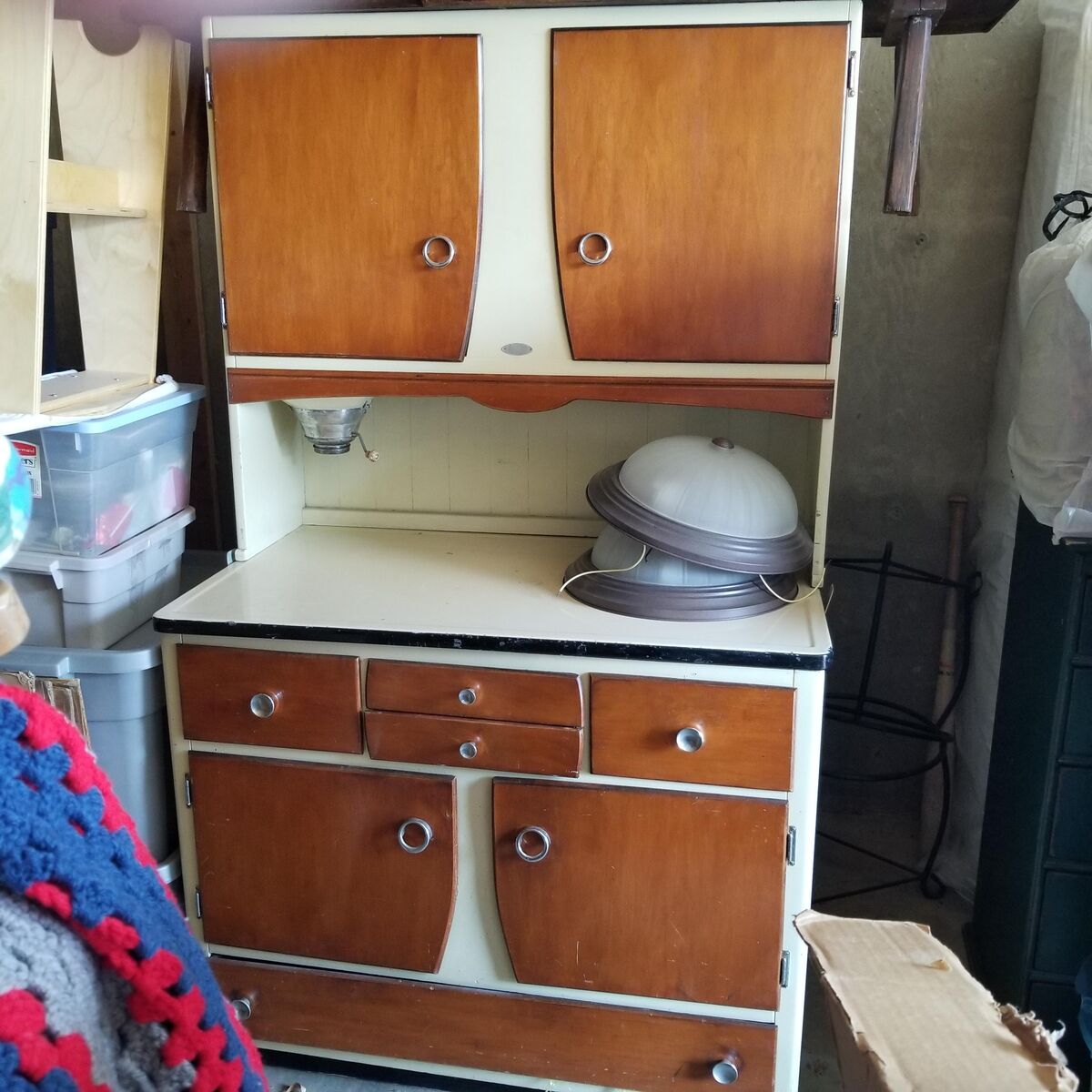 Antique Hoosier Brand Kitchen Cabinet