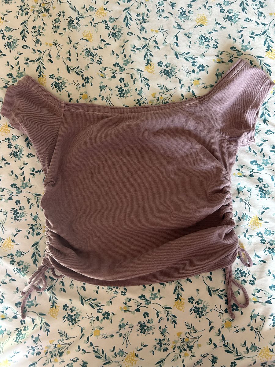 Mauve off the shoulder top