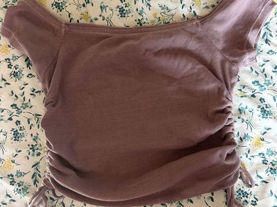Mauve off the shoulder top