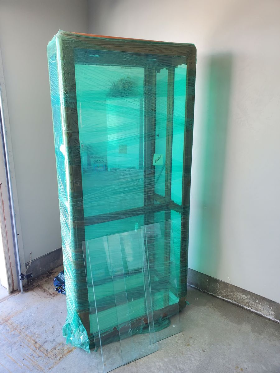 Oak Curio Cabinet $150