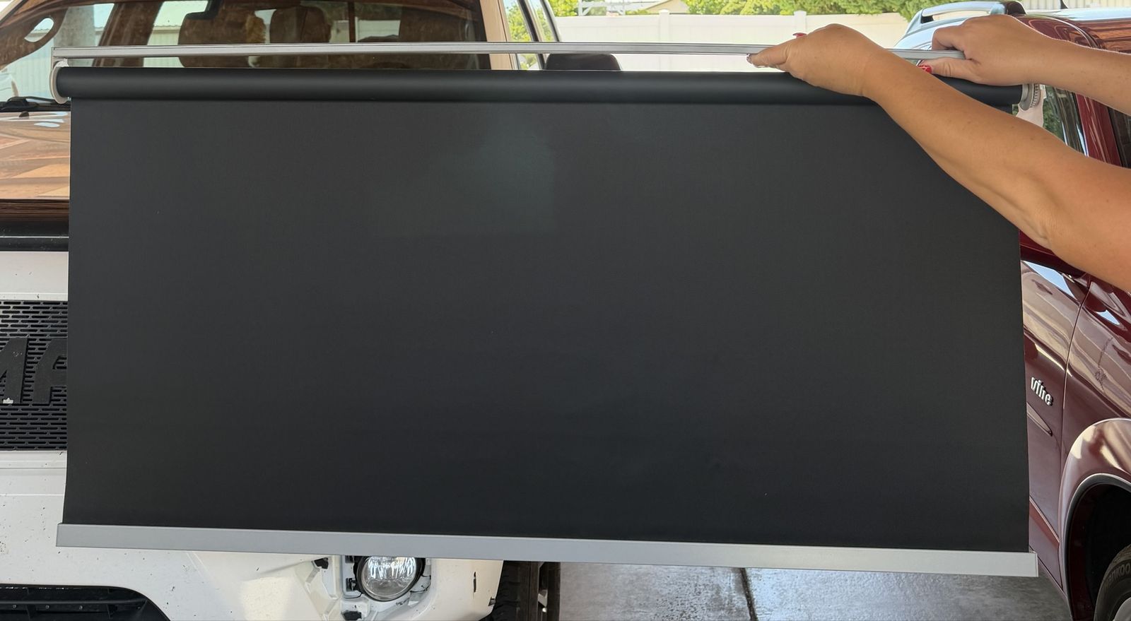 2 black out blinds